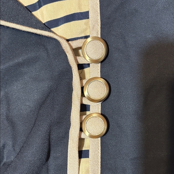 Danny & Nicole Black Robe with Gold Accents - Picture 5 of 11